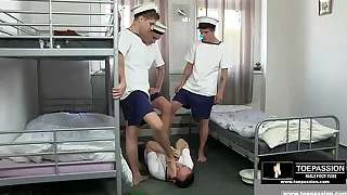 Army Boys Humiliates Fairy with a Get the drift departure Worship Threesome